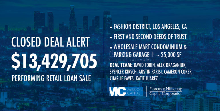 Featured image for CLOSED DEAL ALERT – $13,429,705 Performing Retail Loan Sale